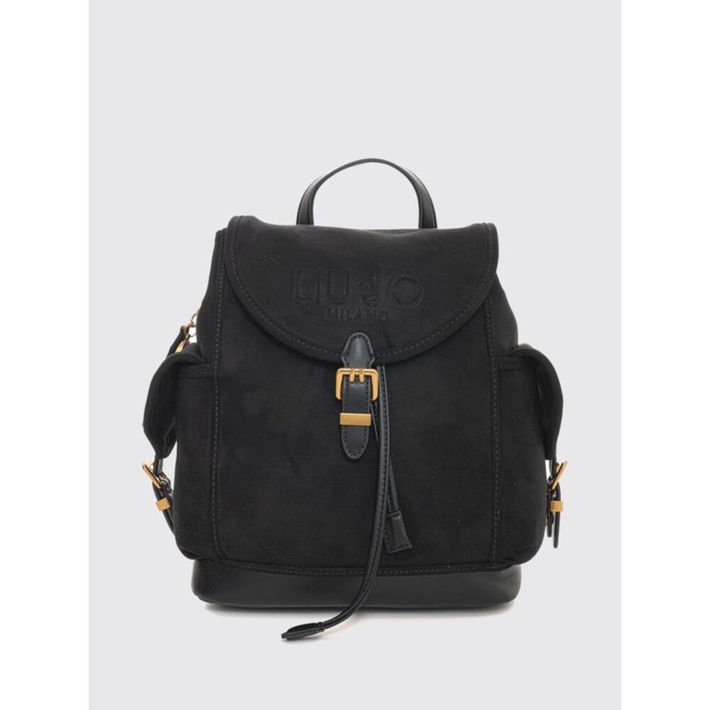 Liu Jo Women Faux Leather Backpack Liu Jo With Flap Closure And Logo Charm